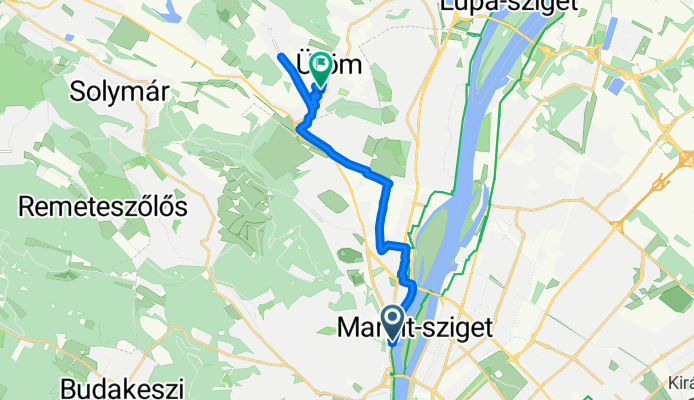 Árpád fejedelem útja, Budapest - Bem utca, Üröm