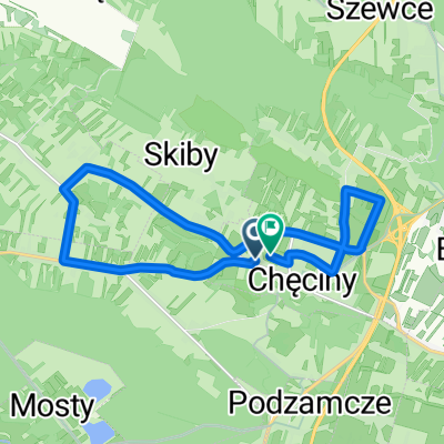 Spacerowa, Chęciny do Spacerowa, Chęciny