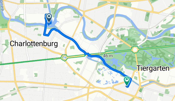 Goslarer Ufer 5, Berlin nach Wichmannstraße 9, Berlin