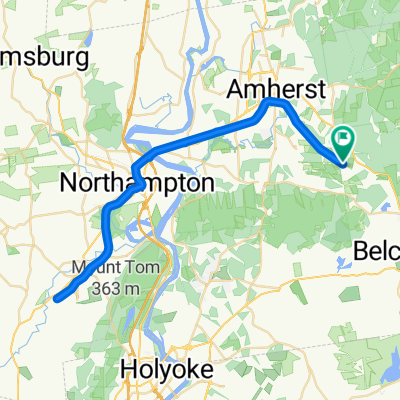 Norwottuck Branch Rail Trail, Belchertown to Norwottuck Branch Rail Trail, Belchertown