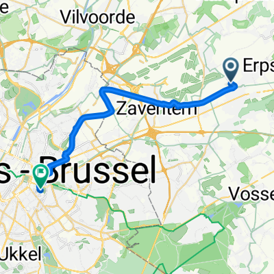 Mechelsesteenweg, Kortenberg naar Wiertzstraat, Brussel