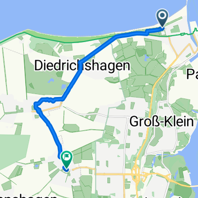Seepromenade, Rostock nach Teichweg, Elmenhorst/Lichtenhagen