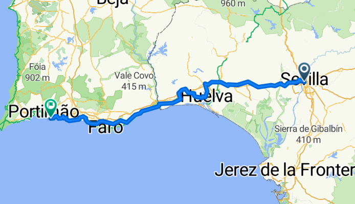 From Seville to Carvoeiro