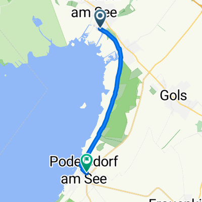 Seegärten, Neusiedl am See nach Neusiedler Straße, Podersdorf am See