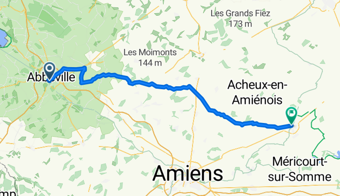 Abbeville to Albert