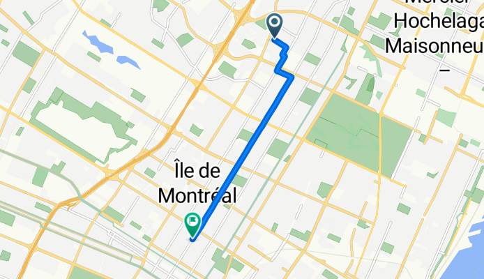 Rue Jean-Talon Est, Montréal à Rue Garnier, Montréal