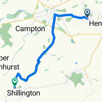 Hitchin Lane, Shefford to Greenfields, Hitchin