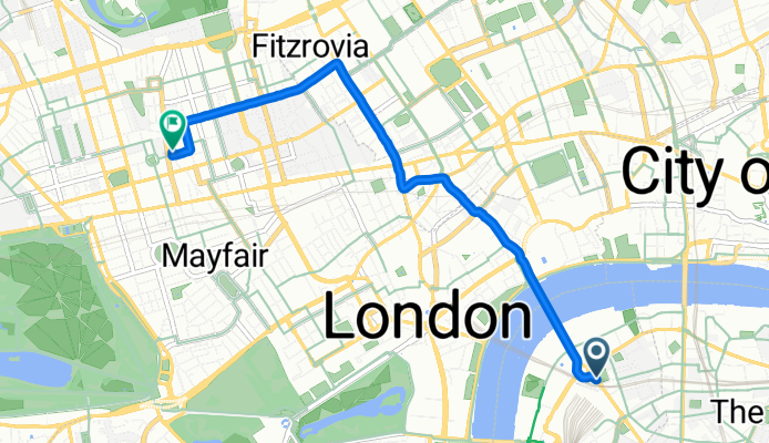 Waterloo Road, London à Hinde Street, London