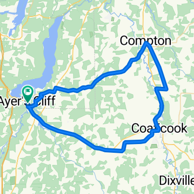 Route in Ayer's Cliff