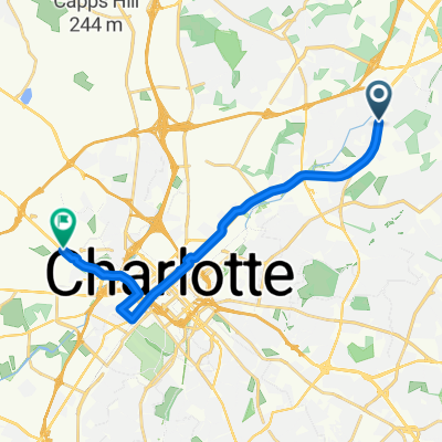 N Tryon St, Charlotte to Freedom Dr, Charlotte