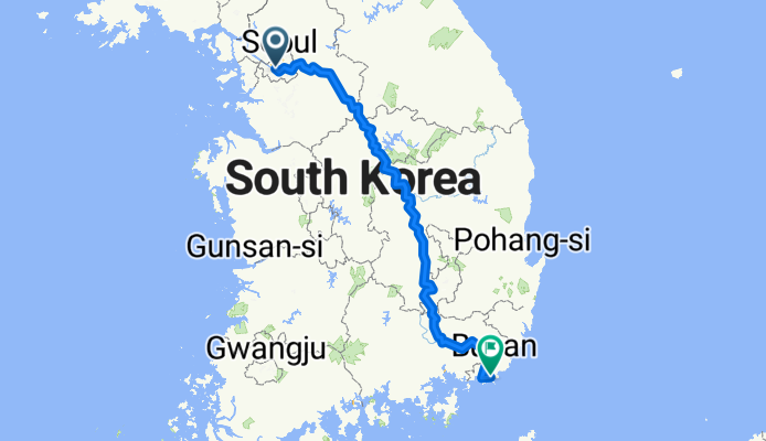 Mapo-dong, Seoul a Choryang-dong, Busan