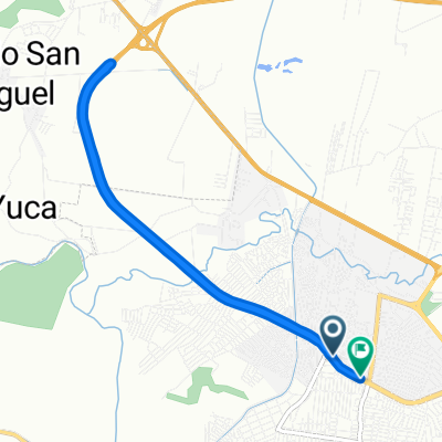 De F7P4+V8M a Parada - Ruta F - Av Sabana Iglesia