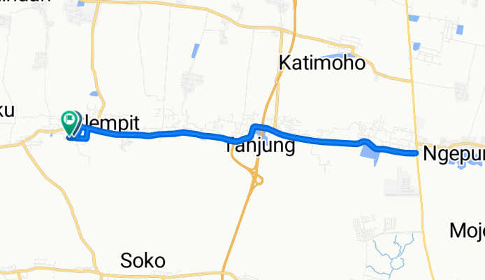 Route to Jalan Tanpa Nama