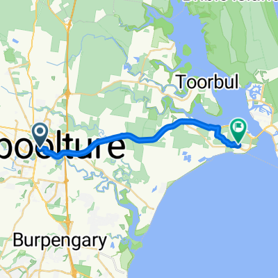 Caboolture stationto the Iga @ Sandstone Point