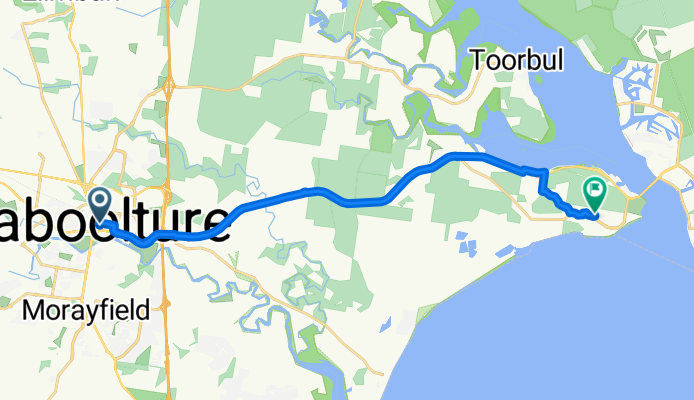 Caboolture stationto the Iga @ Sandstone Point