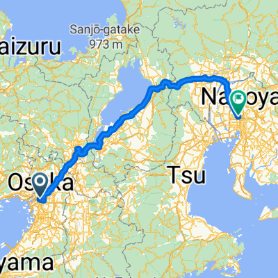 梅田3丁目, 大阪市へ名駅1丁目, 名古屋市
