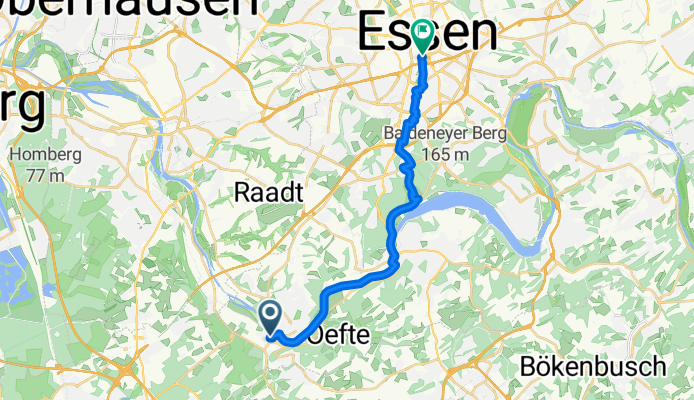 Essen Kettwig - Villa Hügel - Essen Hbf