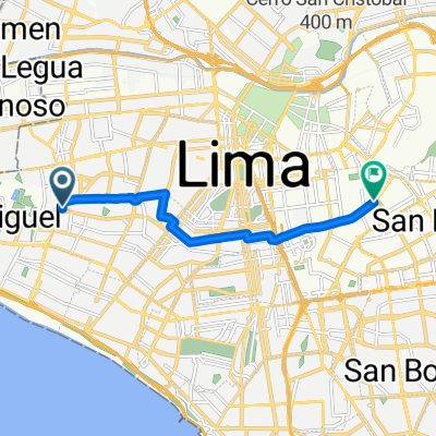Departamento de Lima a Departamento de Lima