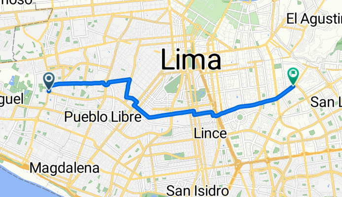 Departamento de Lima a Departamento de Lima
