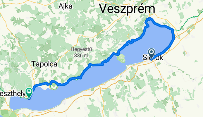 Kossuth Lajos utca to Balaton utca