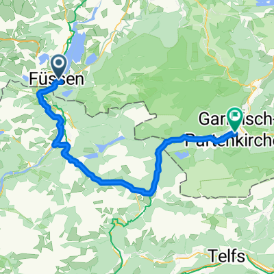 Schulhausstraße, Füssen nach Klammstraße, Garmisch-Partenkirchen