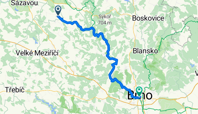 Nové Město na Moravě - Brno