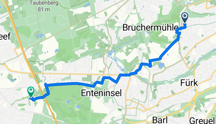Elbinger Straße, Solingen nach Klophaus, Hilden