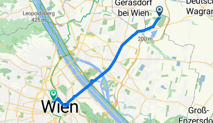 Donaustadt, Wien nach Maria-Theresien-Straße, Wien