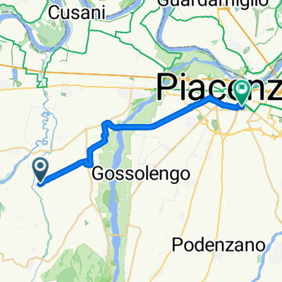 Lussino, Gragnano Trebbiense a Strada Farnesiana, Piacenza