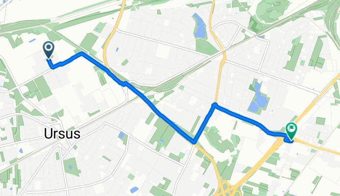 E Habicha, Warszawa do Łopuszańska, Warszawa