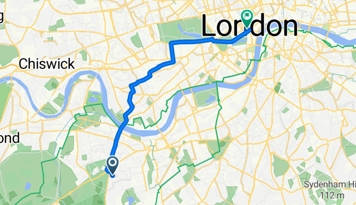 Swanton Gardens, London to Suffolk Street, London