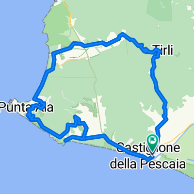 Route in Castiglione della Pescaia