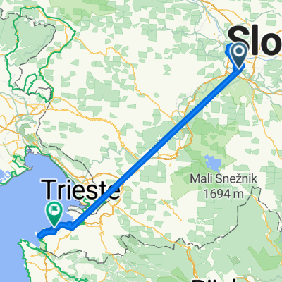 Ulica na Grad - Ulica ob Stari Bolnici