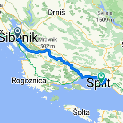 Ivana Pribislavića, Šibenik to Ulica Brune Bušića, Split