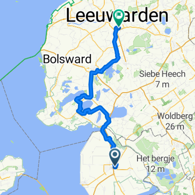 Route to Leeuwarden