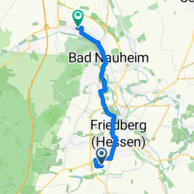 Straßheimer Straße, Friedberg (Hessen) nach In den Nußgärten, Bad Nauheim