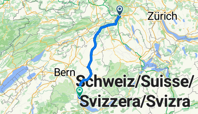 Route nach Steffisburg