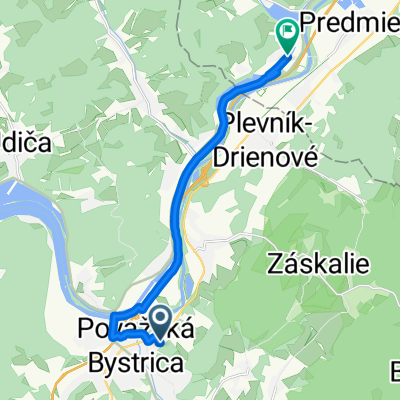 Moyzesova, Považská Bystrica až Mikšová, Bytča