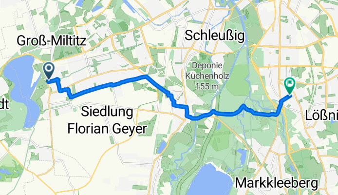 От Zingster Straße 2A до Bornaische Straße