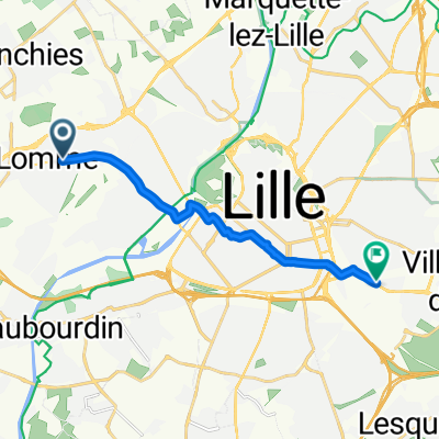 Rue Anne Delavaux, Lille to Boulevard de Lezennes, Lille