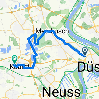 Fritz-Vomfelde-Straße, Düsseldorf nach Jahnstraße, Kaarst
