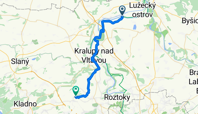 9. května, Lužec nad Vltavou do Okoř, Okoř