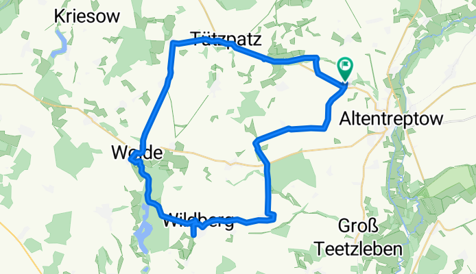 Loickenzin, Altentreptow nach Loickenzin, Altentreptow
