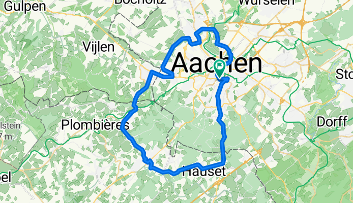 Aachen-Eynatten-Kelmis-Vaals und über Soers zurück