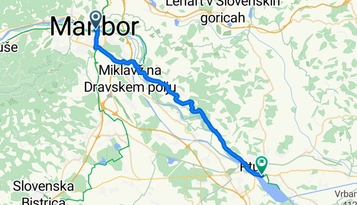 Route to Ptuj Lake