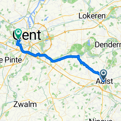 Vrijheidstraat, Aalst nach Strandlaan, Gent