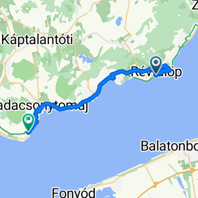 Halász utca, Révfülöp - 71-es főút, Badacsonytomaj