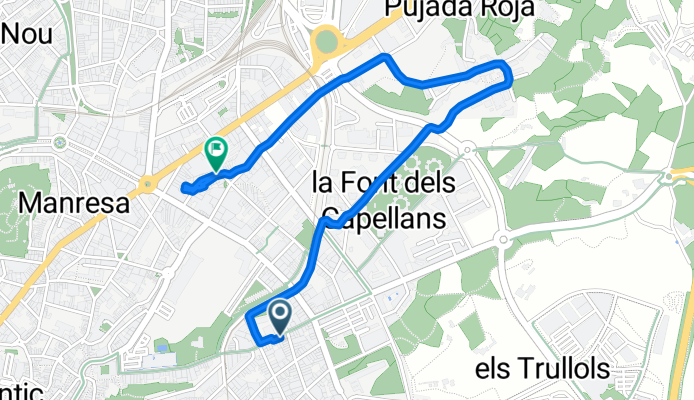 Carretera del Pont de Vilomara to Carrer de la Trieta