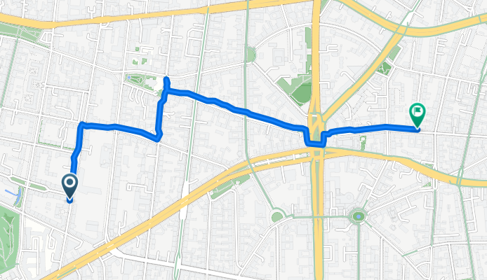 Hohenzollerndamm, Berlin nach Regensburger Straße, Berlin