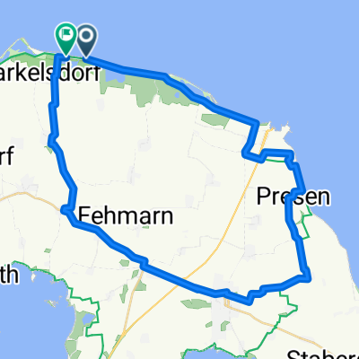 Route in Fehmarn